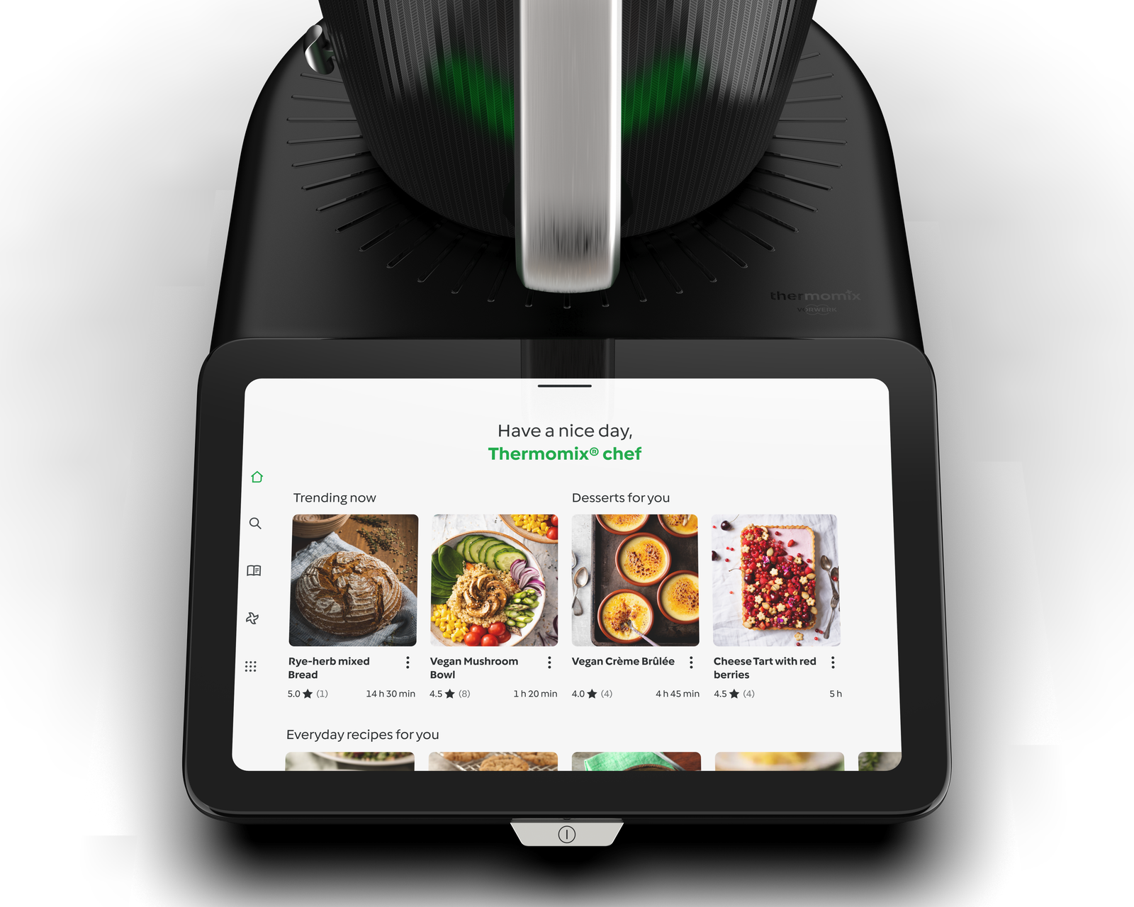 Thermomix TM7 base with large touchscreen